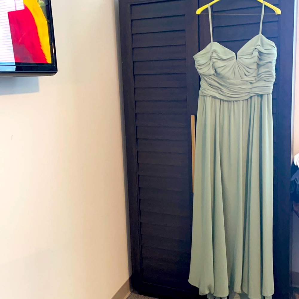Bella Bridesmaid Dress Amsale Style: Bella Sage